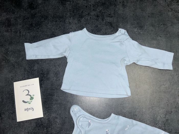 Ensemble bébé combinaison + haut - photo numéro 2