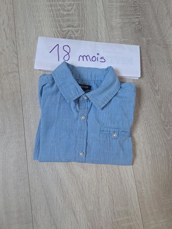 Chemise manches longues garçon 18 mois - photo numéro 3