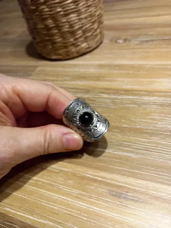 Bague argentée 56