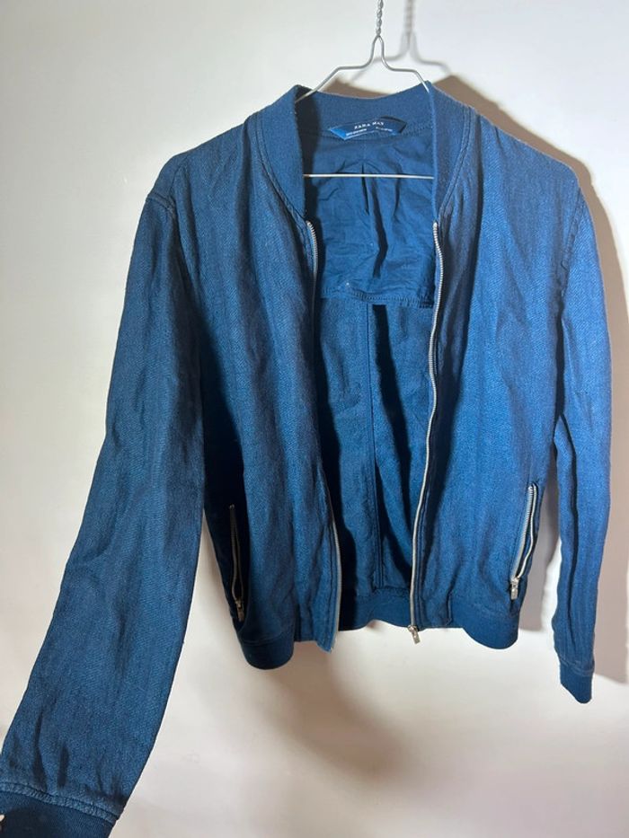 Veste bombers léger bleu foncé homme - photo numéro 2