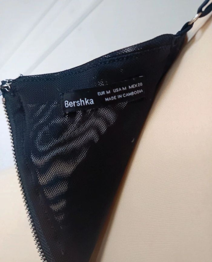 💎crop top haut corset bustier armature bretelles fines réglables taille M 38 satiné Bershka - photo numéro 8