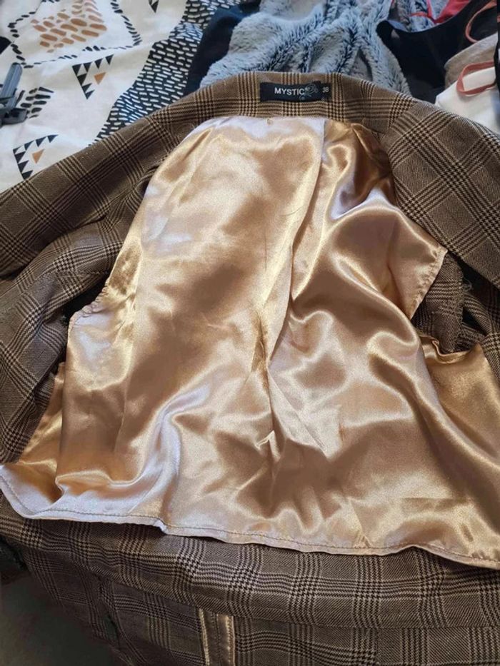 Blazer  dorée  taille  38 - photo numéro 8