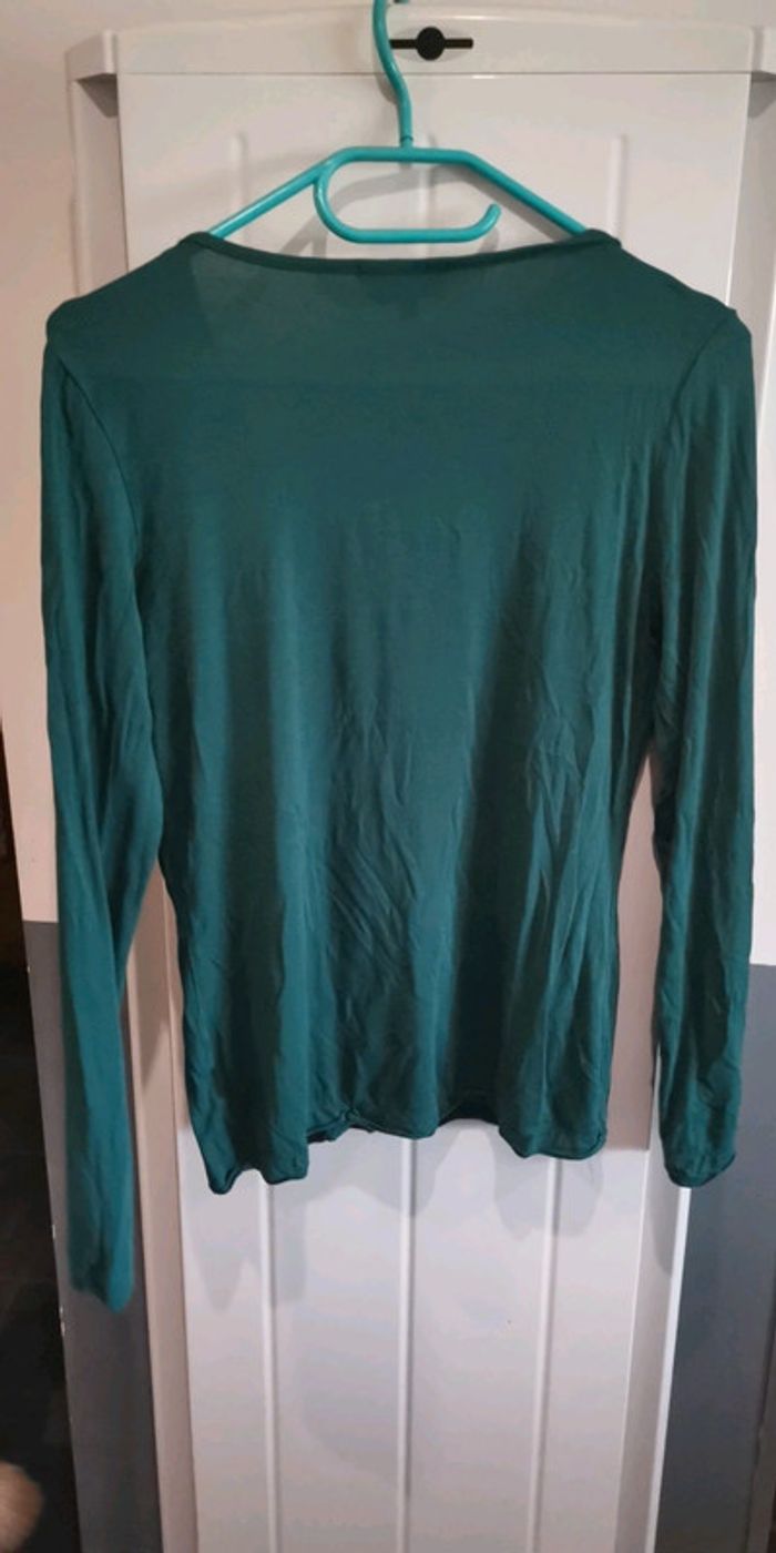 Lot 2 Haut violet et vert émeraude - photo numéro 4