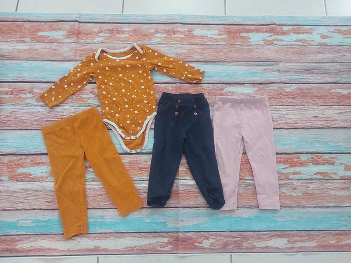 Lot orchestra fille 18 mois leggings et body
