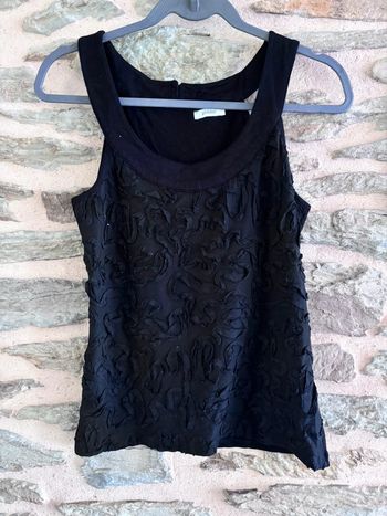 Débardeur noir taille S Phildar