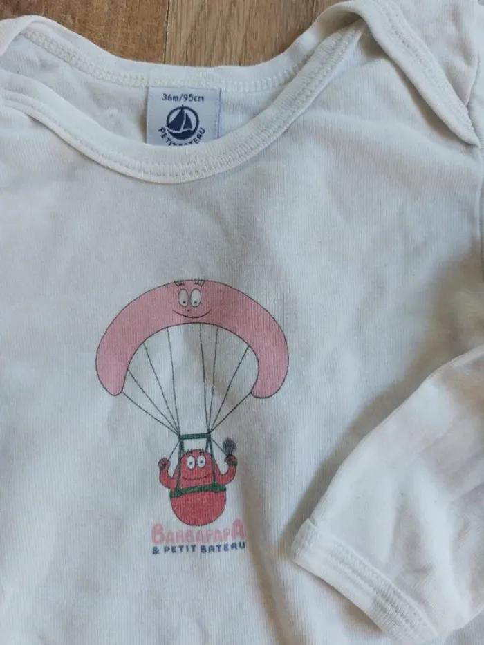 Lot de 4 bodies Petit Bateau 36 mois - photo numéro 4
