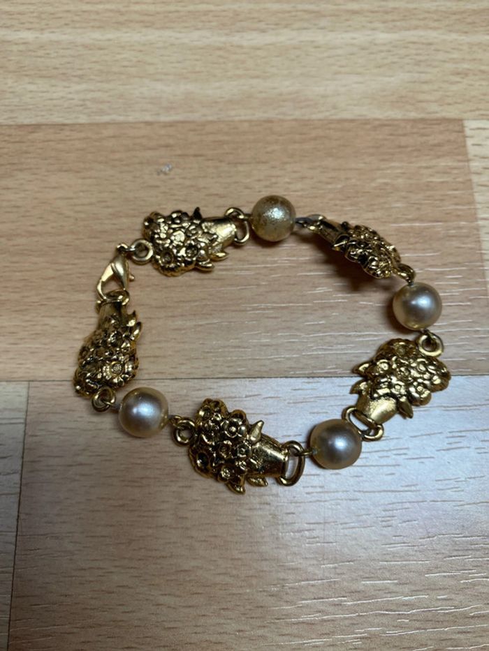 Bracelet fantaisie doré
