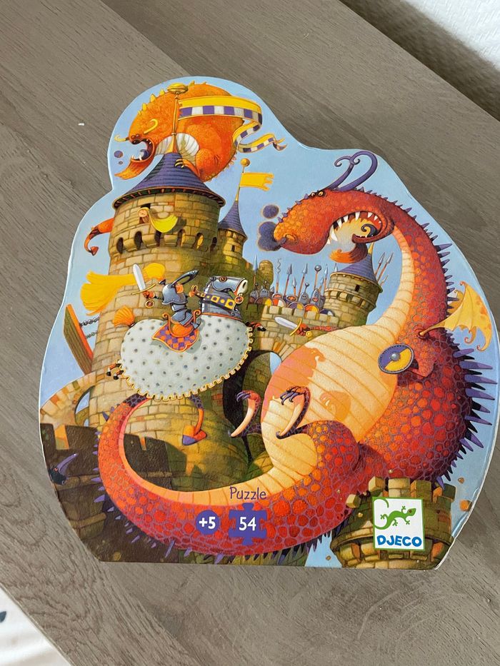 Puzzle djeco dragon 54 pièces