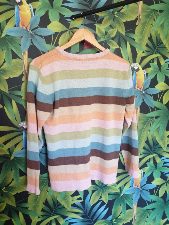 Pull rayé pastel - photo numéro 4
