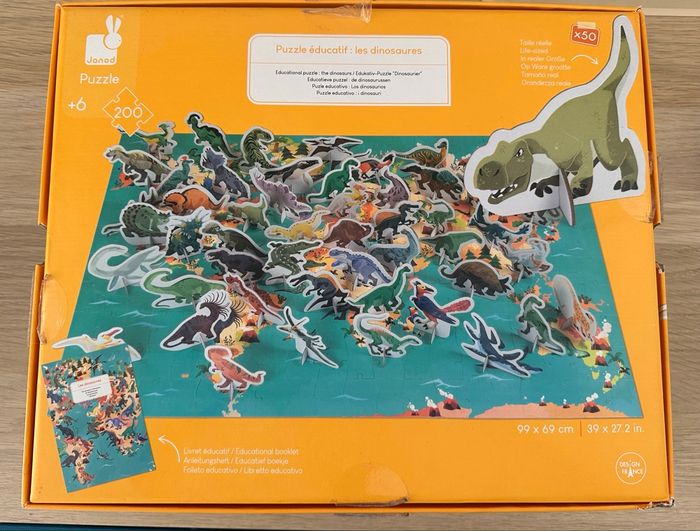 Puzzle éducatif dinosaures Janod - photo numéro 5