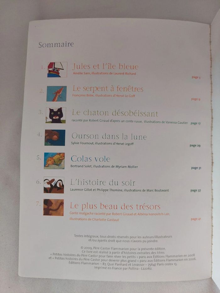 Livre "7 histoires du Père Castor" - photo numéro 2