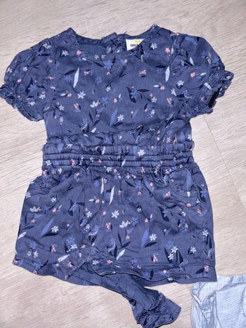 Combi-short bébé fille