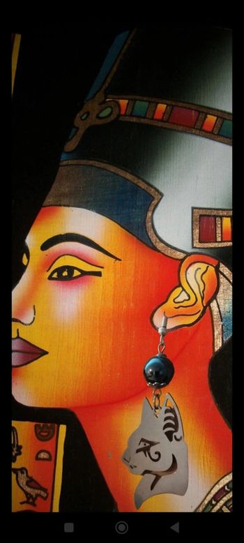 Boucles d'oreilles "Divine Élégance" en argent et onyx naturel