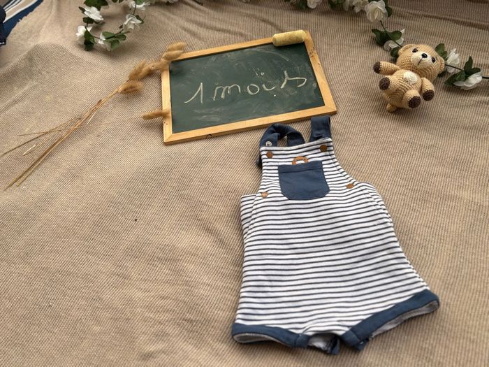 Salopette obaibi neuve, 1 mois, garçon