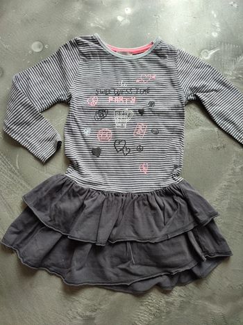 Robe grise Lisa Rose 4 ans