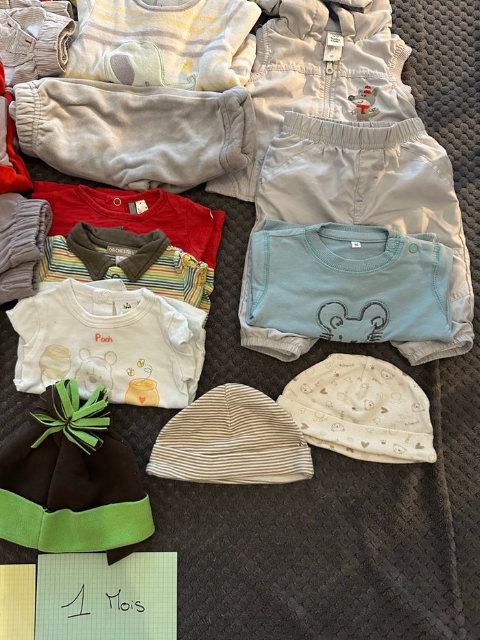 Lot vêtements bébé garçon 1 mois et 3 mois - photo numéro 3