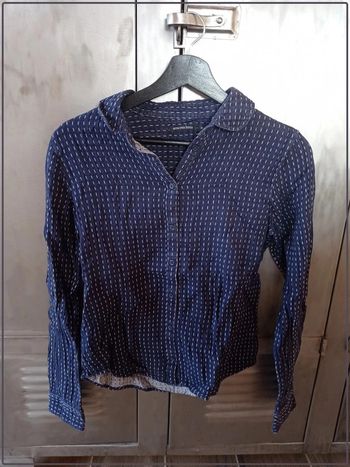 Chemise bleue manches longues Monoprix taille 36 très bon état