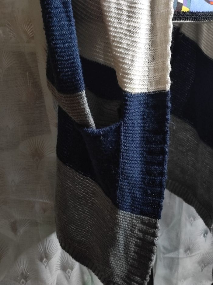 Gilet maille tricolore - photo numéro 3