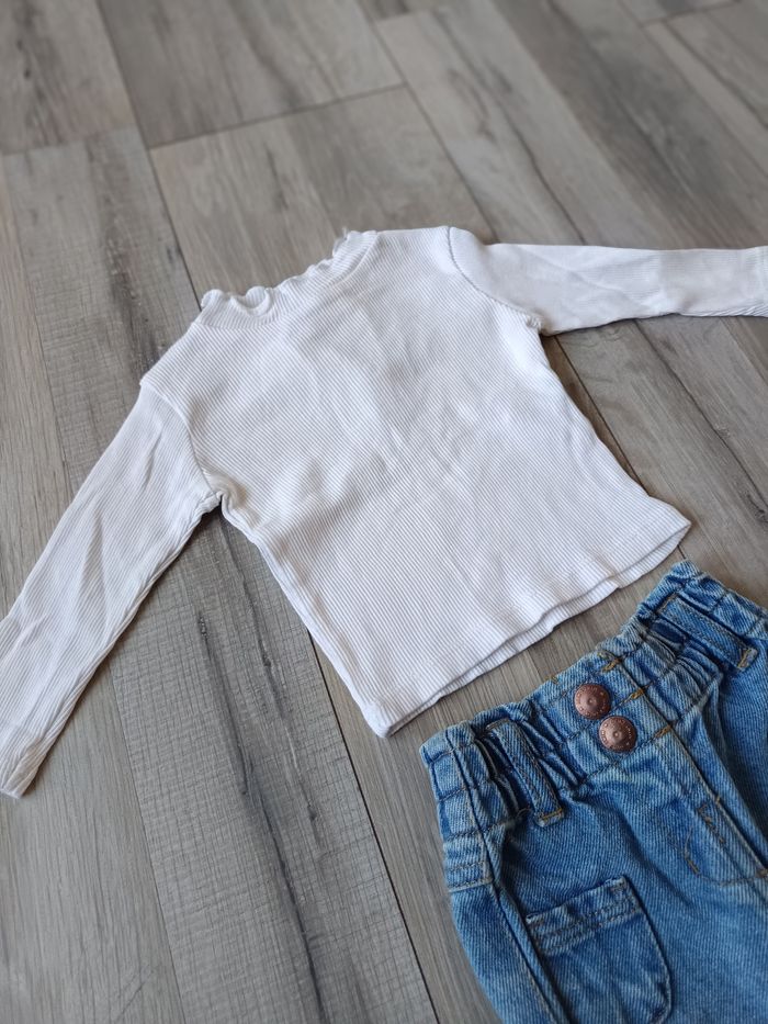 Ensemble short et manches longues côtelé 3 mois - photo numéro 3