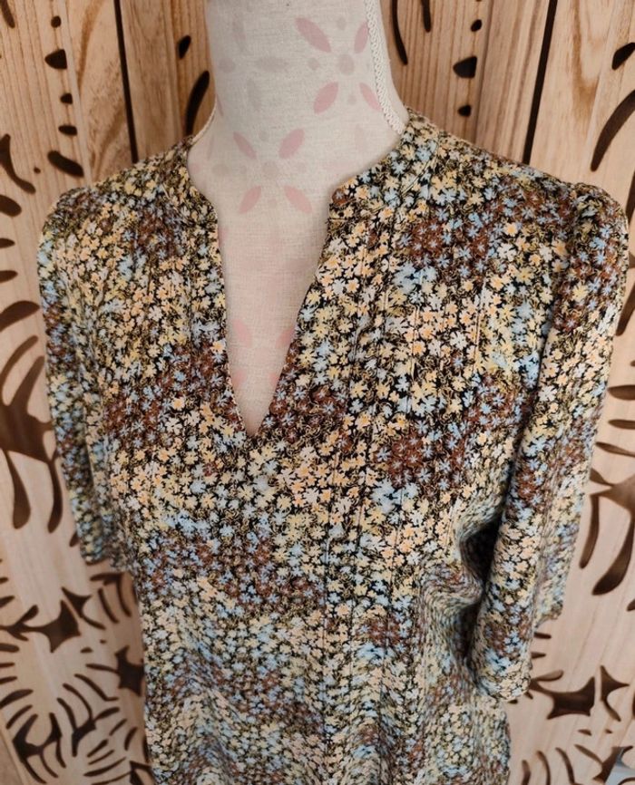 Robe midi fleurie fluide - Taille M/38 - Fransa - photo numéro 5