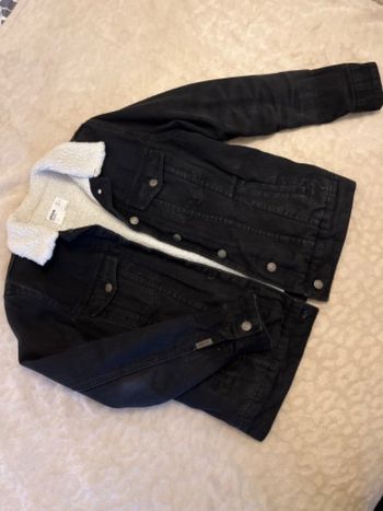 Veste en jean noir