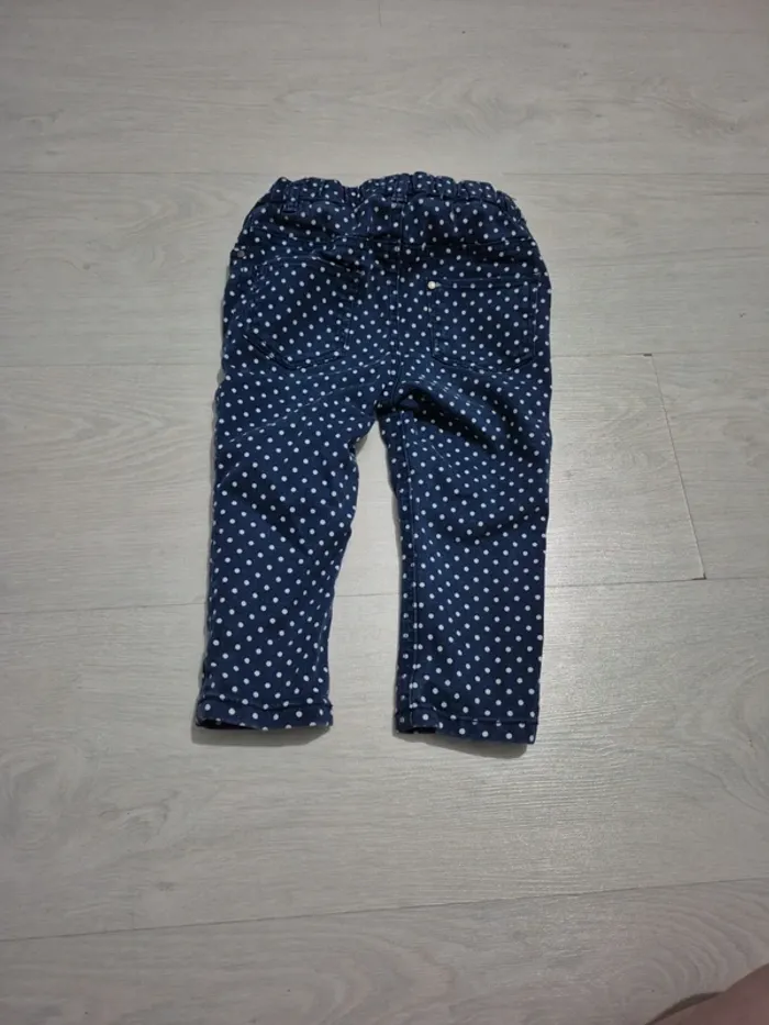 Pantalon à pois bleu - photo numéro 4