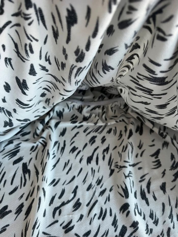 🖤 Top fluide imprimé noir & blanc – Morgan - photo numéro 2