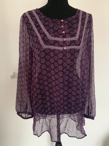 Tunique voile violet 3 suisses taille 42 