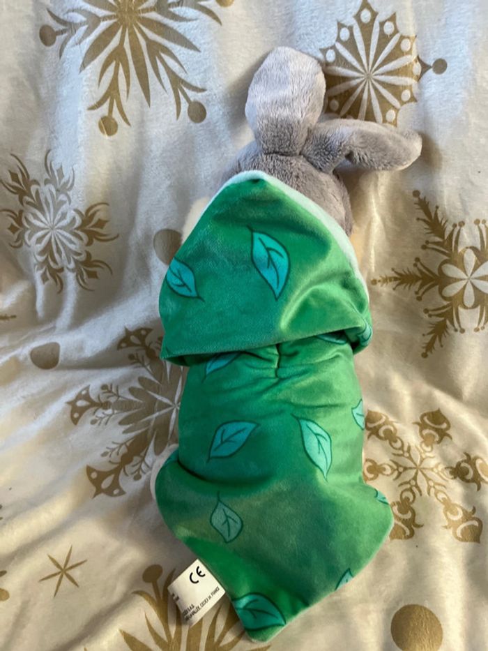 Peluche Panpan lapin Bambi Disney Babies Disneyland Paris couffin couverture vert fleur - photo numéro 5