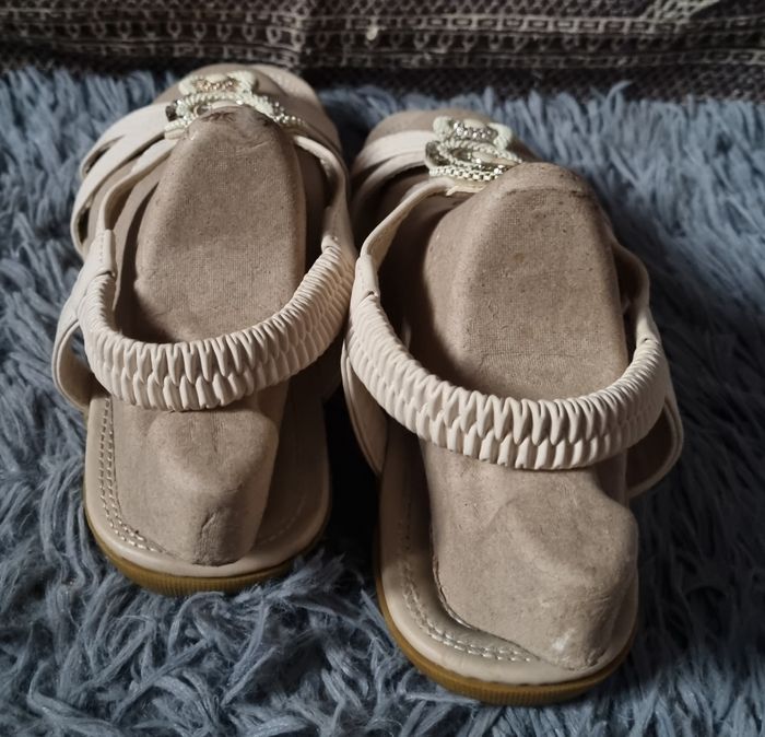 Sandales beige à perles 38 - photo numéro 6