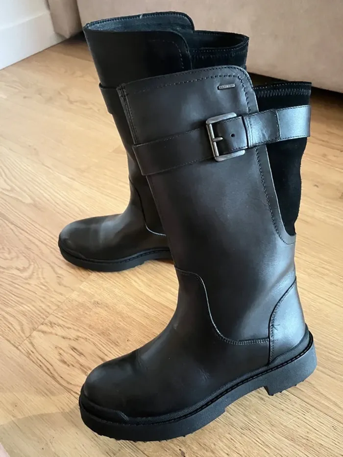 Bottes montantes cuir - photo numéro 3
