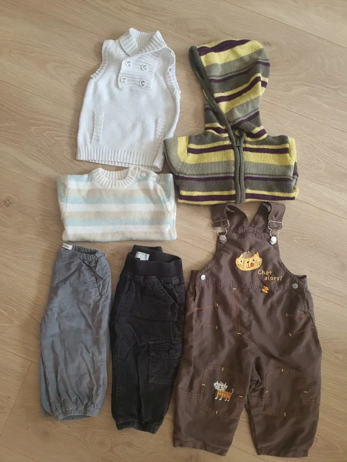 Lot hiver chaud. 12mois