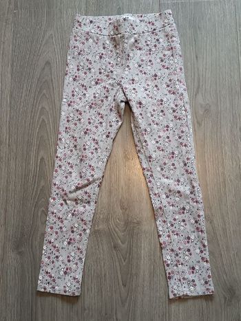 Tregging/jegging gris clair à motifs