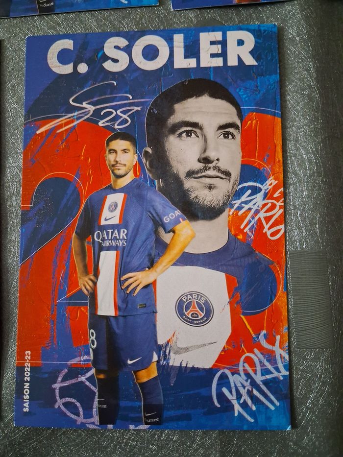 5 cartes joueurs PSG - photo numéro 5