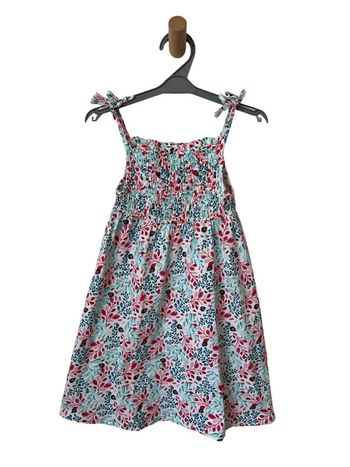 Robe d’été à bretelles (poissons et végétaux) - Okaïdi 6 ans (116cm)