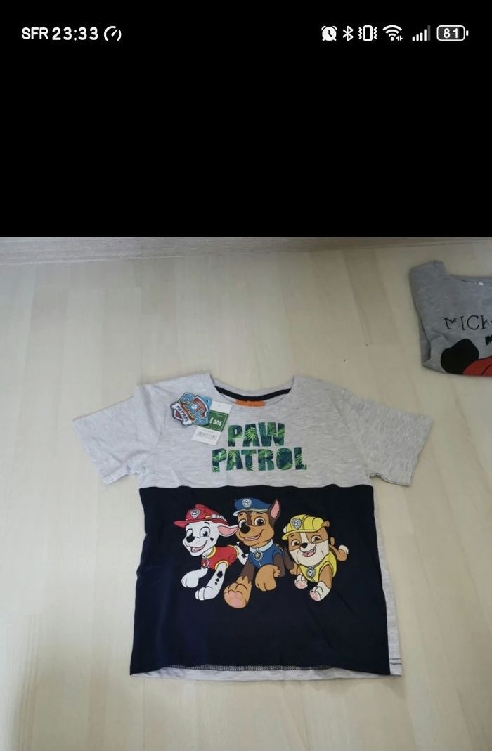 T-shirt pat patrouille 8 ans neuf - photo numéro 2