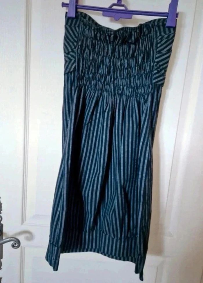 Robe bustier noire et grise - photo numéro 2