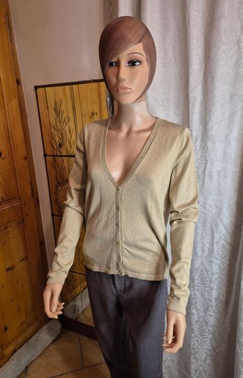 Gilet doré "Camaïeu" taille M