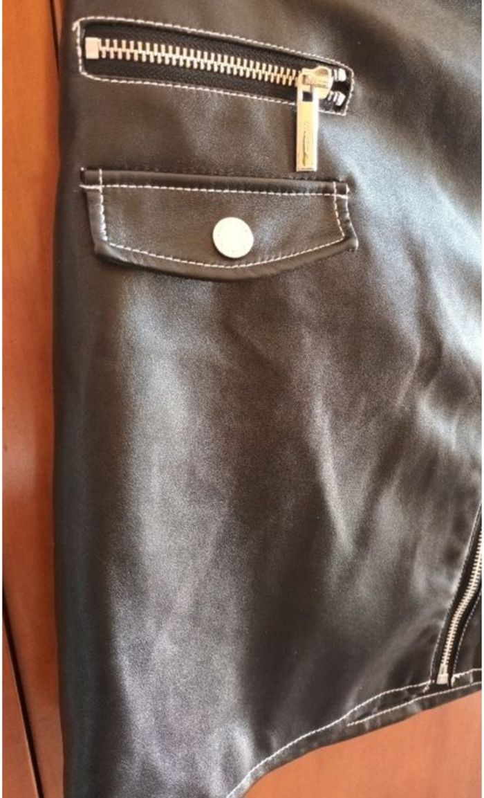 Jupe noire simili cuir Morgan  38 - photo numéro 4