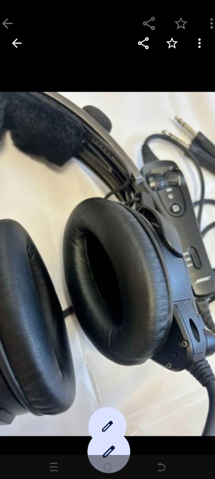 Casque d'aviation Bose A20 avec câble Bluetooth à double prise, 30h de vol en parfait état - photo numéro 3