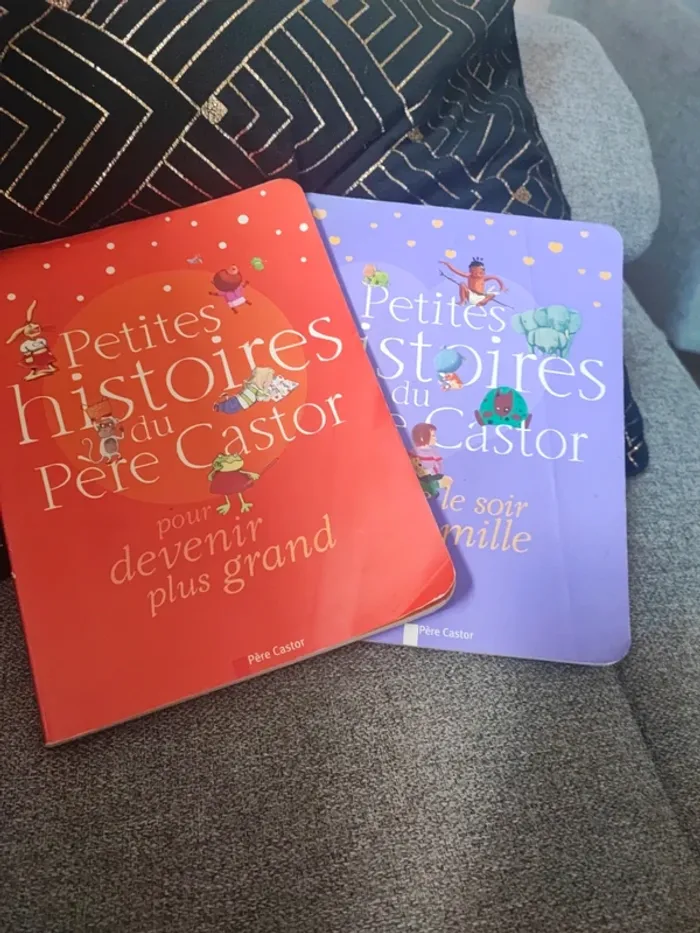 Lot 2 livres petites histoires du Père castor