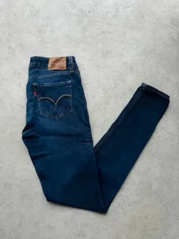 Jeans Levi's 535 W28 FR38 L32 coupe skinny bleu marine Femme Women pan568b