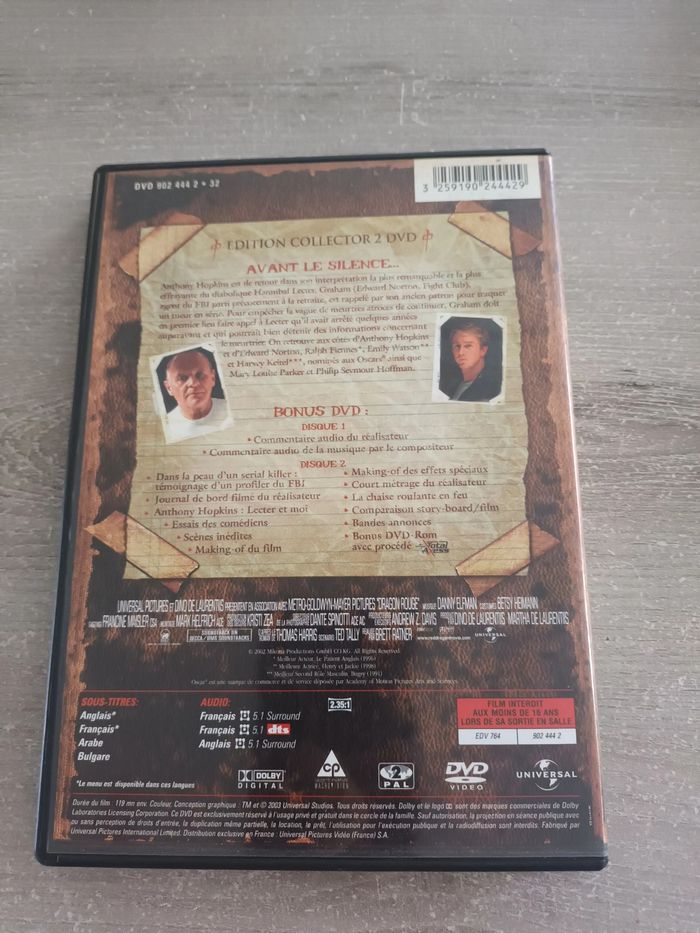 Dvd Dragon rouge - photo numéro 2