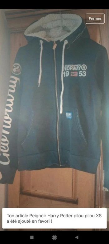 Gilet zippé à capuche 14 ans