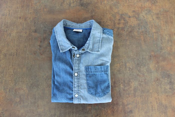 Chemise en denim bicolore garçon 8 ans Tape à L'oeil - photo numéro 5