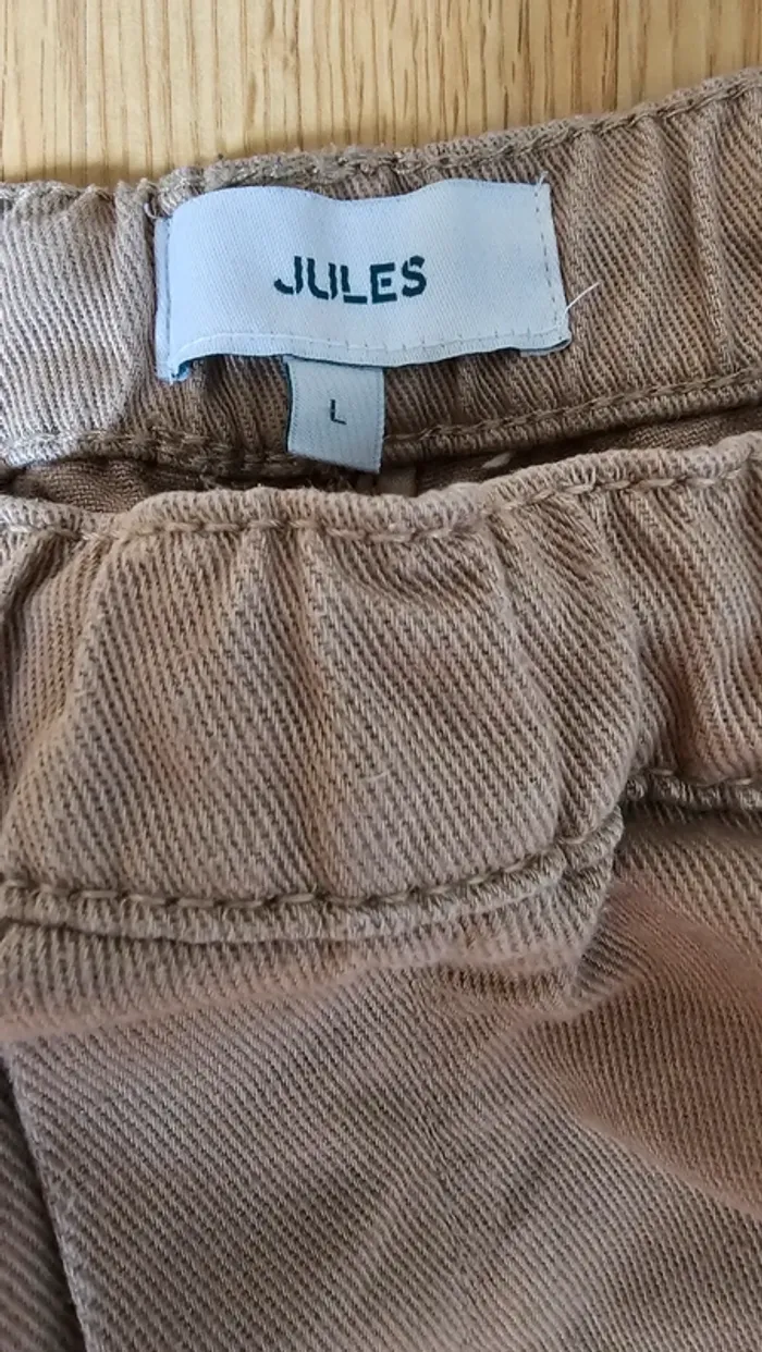 Pantalon beige/camel taille L Jules - photo numéro 2