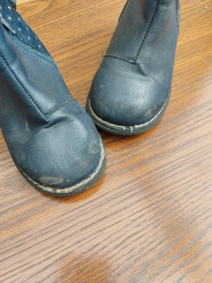 Bottines fille pointure 27 FPC bleu marine - photo numéro 2