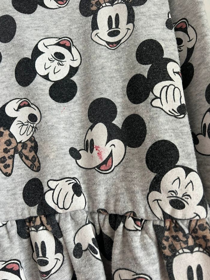 Robe H&M taille 6-8 ans tête de Mickey léopard - photo numéro 2