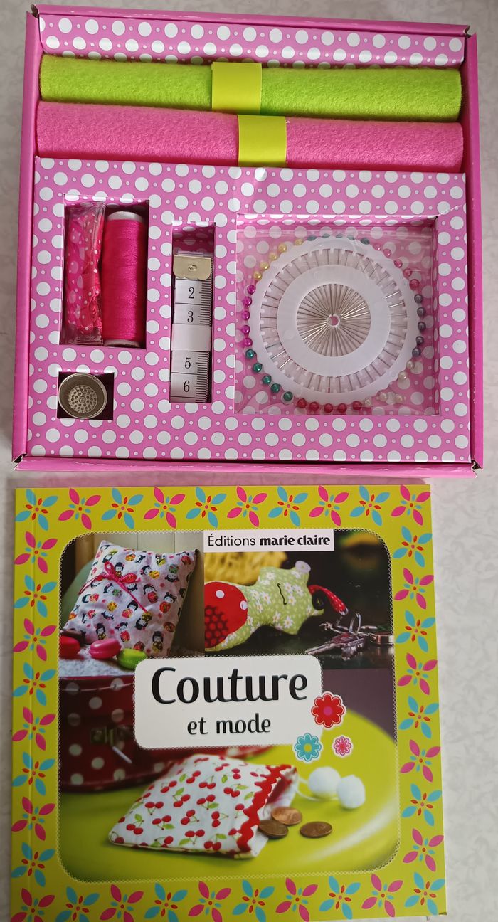 Kit couture et mode kids: 1 livre + accessoires + 9 modèles à créer NEUF Complet - photo numéro 3