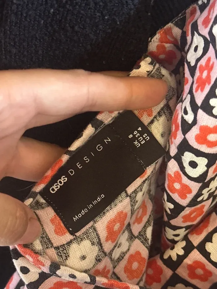 Robe d’été fines bretelles dos nu vintage coloré fleurie asos 36/S - photo numéro 5